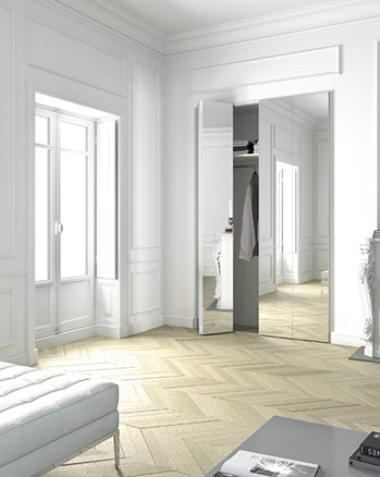 Haussmann pliante miroir couleur a&r menuiserie
